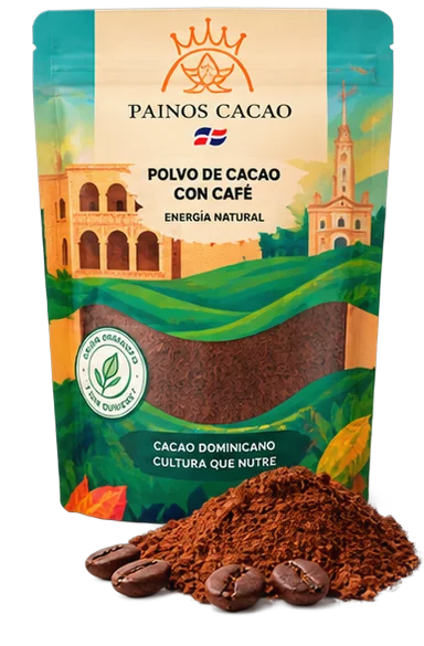 Empaque de cacao con café